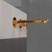 Nouvelle Arrivée Robinet Mural de Salle de Bain à Effet Bulle, Robinet Encastré en Laiton pour Lavabo de Salle de Bain d'Appartement, Hôtel, Villa