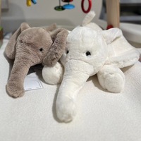 Peluche Éléphant Smudge Super Douce avec Rembourrage en Coton PP pour les Jeunes (15-35 Ans) – Doudou Unisexe Réconfortant