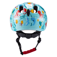 Casque de vélo BMX pour enfants avec coque renforcée, imprimé pieuvre, PC EPS, réglable, pour skateboard et trottinette