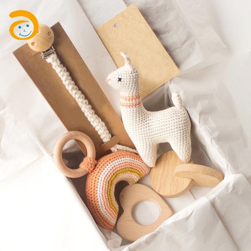 Натуральные хлопковые Овцы ручной работы Amigurumi вязанные крючком мягкие игрушки животные для малышей