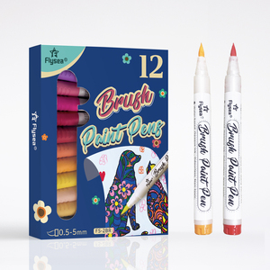 12 pezzi di qualità professionale disegno di vernice per bambini scuola Set di arte della scuola scatola di pittura Set di pennarelli da disegno in acrilico Set di pennarelli - Product Image 1