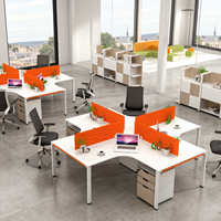 Meubles de bureau modernes, séparateur de bureau acoustique en PET de 13 mm, écran de confidentialité pour bureau, cloison absorbant le son, taille et couleur personnalisables