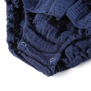 Весна-лето без рукавов Нет минимального заказа в наличии rts Одежда для новорожденных девочек одежда цельные муслиновые детские комбинезоны 100% хлопок - Product Image 5