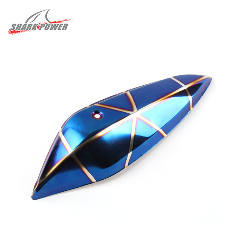 Аксессуары для ремонта мотоцикла Shark Power, цветное покрытие глушителя, Защитная крышка для выхлопной трубы для Yamaha Aerox Nvx 155