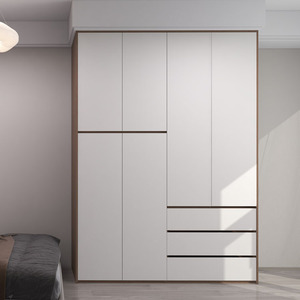 Armarios Modernos de Madera Blancos con Muebles Sencillos de Dormitorio Tamaño Personalizado <span class=keywords><strong>Puerta</strong></span> Corrediza para Sala de Estar para Niños Bebés Uso Doméstico - Product Image 1