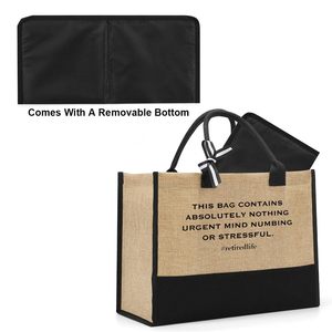 Tùy Chỉnh Trống Tự Làm Mua Sắm Đám Cưới Biểu Tượng Tùy Chỉnh Thư Mô Hình Đay Hessian Vải Bố Món Quà Bao Bì Lớn Tùy Chỉnh Màu Sắc Tote Túi - Product Image 3