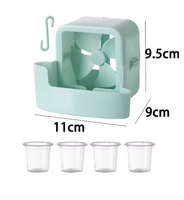 Boîte de rangement électrique pour ventilateur domestique avec crochet de suspension, outil d'organisation intelligent pour la congélation des glaçons, support à glaçons