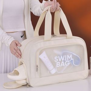 Sac de plage sportif grande capacité haute qualité exclusif été, avec séparation humide/sec, sac de sport à fermeture éclair, sac fourre-tout de fitness - Product Image 1
