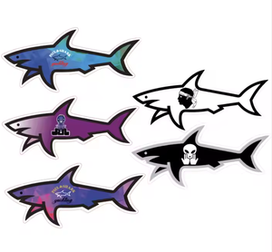 25 autocollants de décoration de stockage Blnieece nouveau mignon Style italien Marine requin drapeau décalcomanies Design de mode boîte autocollants décoratifs - Product Image 5