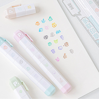 Y824 Tampon à logo personnalisé pré-encré, petit mini tampon stylo à logo intégré