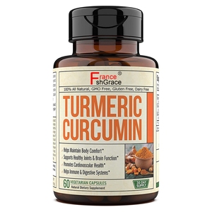 Complément de curcuma de haute qualité à absorption élevée pour le soutien des articulations et antioxydant – Complément de curcuma à base de plantes - Product Image 1