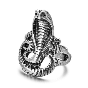 AA017965 vente en gros bagues gothiques bague en forme de serpent unique en alliage - Product Image 1