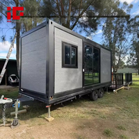 10ft Conteneur Modulaire Voyage Remorque Maisons Cabine Pliable Extensible Jardin Resorts Mobile Maison Préfabriquée