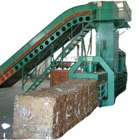 Compacteur horizontal hydraulique automatique BOHAN 380V avec garantie d'un an pour l'emballage de papier usagé, carton, foin et canettes en aluminium