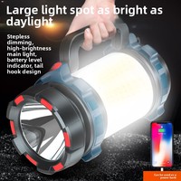 Lampe portable rechargeable en plastique LED IP65, charge USB, projecteur puissant, lampe torche multifonction pour situations d'urgence en extérieur