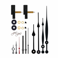 Kit de Movimiento de Reloj de Cuarzo Silencioso de 31.5mm con Eje de Alto Torque, 2 Piezas con 4 Juegos de Agujas, Repuestos para Reparación de Relojes de Pared DIY