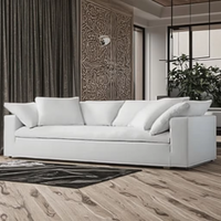 Luxus-Sofagarnitur Wohnzimmer Modernes Samt-Sofa Stoff-Cloud-Sofa Modernes Modulares Sofa