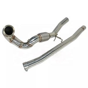 Tuyau d'échappement en acier inoxydable GRWA pour VW <span class=keywords><strong>Golf</strong></span> R MK7 AUDI S3 A3 TT Quattro 2.0T - Product Image 2