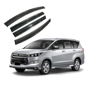 Pare-soleil et pare-pluie Benke Smoke Window avec acier inoxydable et adhésif 3M pour Toyota Innova 2016-2021, déflecteurs de portière de voiture - Product Image 1