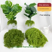 Césped Artificial de Lana de Seda Simulada, Musgo Artificial para Paisajismo, Decoración de Paredes Verdes, Musgo Artificial para Micro-Paisajes
