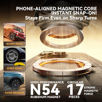 Support magnétique pour téléphone de voiture A9 à rotation multi-axes, pliable, rétractable, réglage grand angle, aspiration flexible, bureau mobile