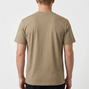 T-shirt pour homme 100% coton, coupe classique, col rond, manches courtes, tricoté, impression photo personnalisée, streetwear - Product Image 5