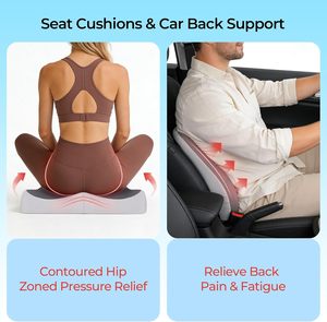 Multi-function Orthopedic Seat Cushion Memory Foam Coccyx Pain Relief Office Chair Ergonomics Lumbar Cushion - Product Image 2