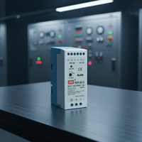 Fuente de Alimentación Conmutada AC-DC CNMW MDR-60-12 de 60W 12V 5A, Salida Única, para Riel DIN, con Capacidad de 5A