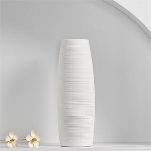 European Modern Simplicity Brushed Texture Ceramic <b>Vase</b> With Subtle Metallic Glaze for Entryway Dried Flower Display - Product Image 5