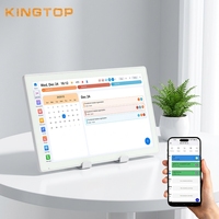 إطار صور رقمي عائلي 15.6 بوصة بنظام أندرويد 15 وذاكرة 3 جيجابايت + 32 جيجابايت ودقة 1080 بكسل IPS قابل للتعليق على الحائط مع تقويم ذكي وتشغيل تلقائي لملفات MP3 وAVI