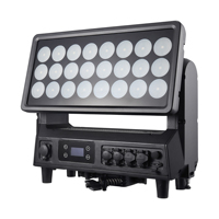 Projecteur LED 24x50W RGBW 4-en-1 IP65 Haute Puissance DMX512 pour Extérieur, Lumière de Scène Mobile, Projecteur Mural, Éclairage DJ et Fêtes