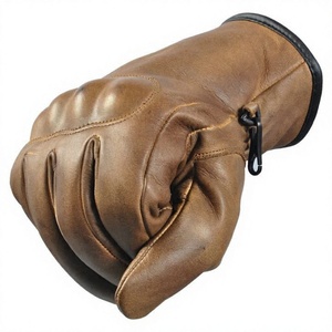 Guantes de Motocicleta de Cuero Marrón Ecológicos con Pantalla Táctil para Hombre, Térmicos para Invierno, para Conducir, Uso Diario, Nueva Temporada, Nuevo Diseño 2026 - Product Image 2