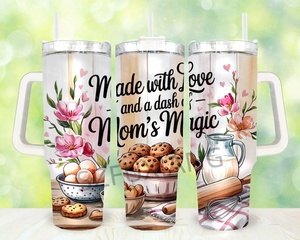 Gobelets isothermes roses en acier inoxydable à grande capacité, motif dessin animé, pour la fête des Mères, pour voiture, pour <span class=keywords><strong>maman</strong></span>, pour le football, vente en gros - Product Image 6