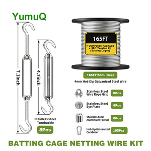 YumuQ kustom kawat baja profesional, kandang Batting bisbol untuk latihan bisbol dalam ruangan