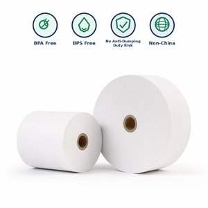 Rollo de Papel Térmico para Recibos de 80x80 mm, Libre de BPA y BPS, para Caja Registradora, Logotipo Personalizado OEM - Product Image 1