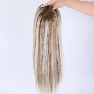 Full volume hair topper virgin mogolian human hair variety beautiful balayage color hair pieces