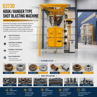 Machine de sablage à suspension rotative CE Q37 Sa2.5 1000kg PLC, fournisseur Fortune 500 pour pièces moulées, forgées et structures en acier de l'industrie automobile