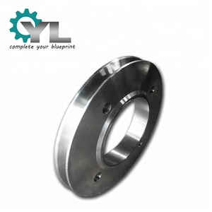 Puleggia a blocco per tendicinghie in acciaio fuso di grandi dimensioni, OEM, ad alta precisione, per impieghi gravosi, prodotta in Cina - Product Image 1