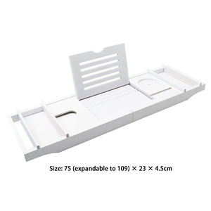 <span class=keywords><strong>Baignoire</strong></span> en bambou noir étagère étagère Caddy <span class=keywords><strong>pont</strong></span> extensible ménage luxe <span class=keywords><strong>baignoire</strong></span> plateau <span class=keywords><strong>baignoire</strong></span> plateau avec support - Product Image 5