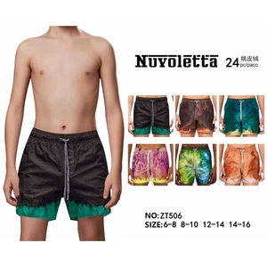 HDJ <b>Men</b> Swim <b>Trunks</b> Short Length Gradient Color Drawstring Quick Dry Woven Spandex Polyester Board Shorts Size 42 44 46 48 - Product Image 3