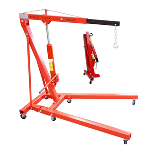 Grue de levage de moteur hydraulique pliable de 1 tonne, grue de chantier robuste pour la réparation automobile, garage, atelier - Product Image 1