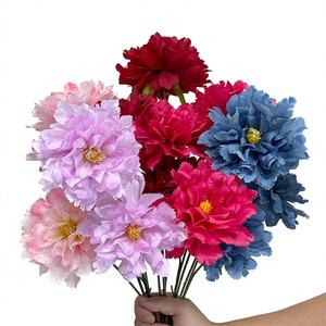 ดอกไม้ประดิษฐ์ทำจากผ้าไหมหรูหราสำหรับช่อดอกไม้งานแต่งงานงานอีสเตอร์/คริสต์มาส - Product Image 1