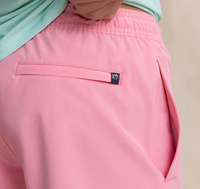 Shorts de bain décontractés personnalisés en tissu recyclé extensible, respirant et à séchage rapide, avec doublure en maille unie – Vente en gros