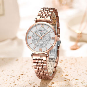 Reloj de Pulsera NIBOSI 2533 para Mujer, con Logotipo Personalizado OEM, de Acero Inoxidable, con Diamantes, de Cuarzo - Product Image 3