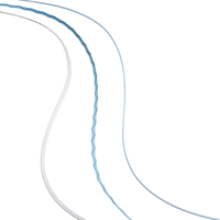 Fil tressé en UHMWPE pour fil de suture non résorbable en blanc avec des rayures bleues