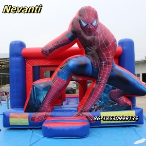 Tùy chỉnh Jumper trượt Mario sân chơi ngoài trời lâu đài Bouncer Spiderman Bounce House trò chơi thể thao Inflatable Combo - Product Image 4