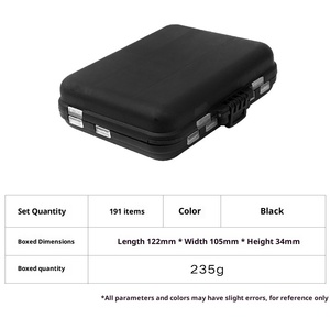 Ensemble d'accessoires de pêche : Émerillons, Stoppeurs, Hameçons, Leurres, Boîte de rangement en plastique, Matériel de pêche à la carpe, Durable, Extérieur - Product Image 2