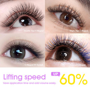 MASSCAKU U forma di YY extension per ciglia C <span class=keywords><strong>D</strong></span> arricciatura lunghezza misto tessuto a mano Premium Fans Fans ciglia - Product Image 6