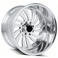 Jantes forgées sur mesure SL 20 22 24 26 28 30 pouces 8x6.5 8x180 à déport profond concave polies en alliage super simple pour F150 GMC