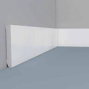 Rodapié de Poliestireno PS para Decoración Interior Moderna, Fácil de Instalar, Color Blanco - Product Image 1